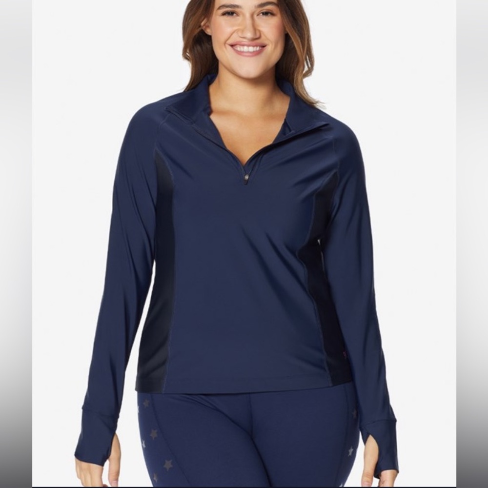 Ruby Ribbon Starlight Sport Top Midnight/Black